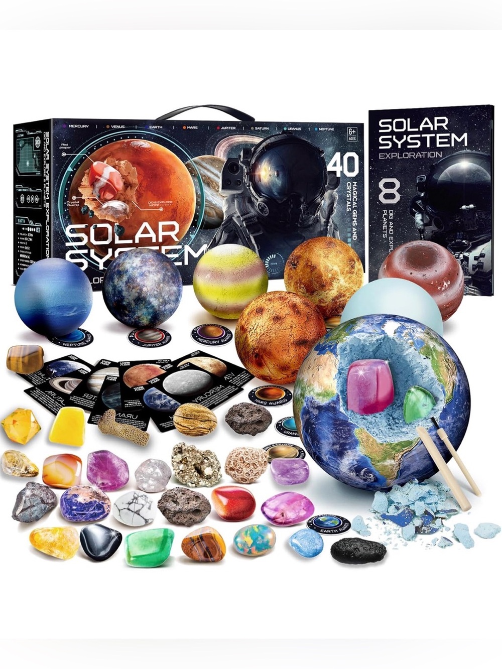 Solar System Gemstone STEM Educational Dig Kit-NEW
